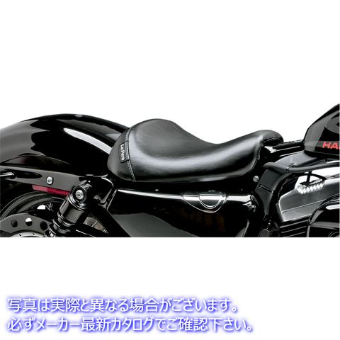 取寄せ ベアボーンズ ソロシート - スムース - ブラック - XL 04-22 ラペラ Bare Bones Solo Seat - Smooth - Black - XL '04-'22 LK-006 08040418