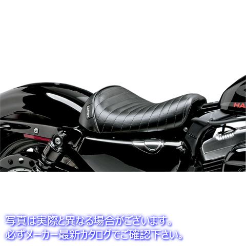 取寄せ ベアボーンズ ソロシート - プリーツ - ブラック - XL 04-22 ラペラ Bare Bones Solo Seat - Pleated - Black - XL '04-'22 LK-006PT 08040419