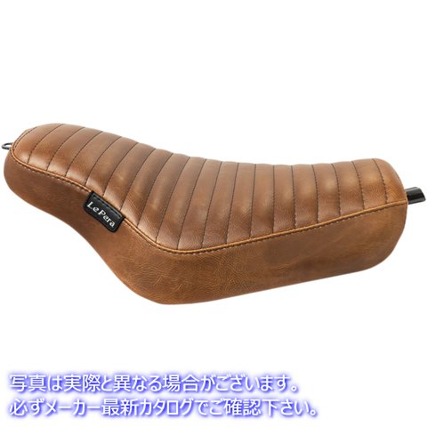取寄せ ストリーカー ソロシート - プリーツ - ブラウン - XL 04-23 ラペラ Streaker Solo Seat - Pleated - Brown - XL '04-'23 LK-356PTTDV 08040710