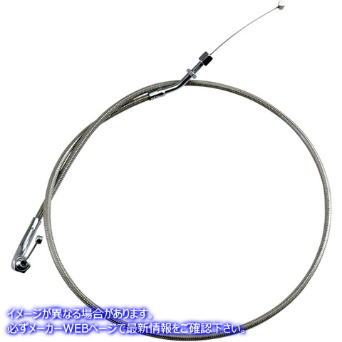 取寄せ アーマーコート編組ステンレス鋼ケーブル モーションプロ Throttle Cable - Push - Yamaha - Stainless Steel 65-0261 06500082