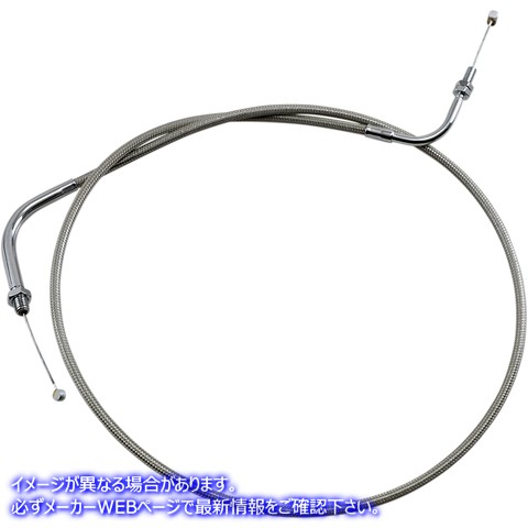 取寄せ アーマーコート編組ステンレス鋼ケーブル モーションプロ Throttle Cable - Push - Yamaha - Stainless Steel 65-0275 06500429