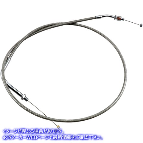 取寄せ アーマーコート編組ステンレス鋼ケーブル モーションプロ Throttle Cable - Push - Yamaha - Stainless Steel 65-0281 06500433