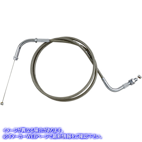 取寄せ アーマーコート編組ステンレス鋼ケーブル モーションプロ Throttle Cable - Push - Suzuki - Stainless Steel 64-0238 06500628