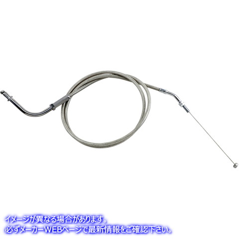 取寄せ アーマーコート編組ステンレス鋼ケーブル モーションプロ Throttle Cable - Pull - XV19 - Stainless Steel 65-0301 06500795