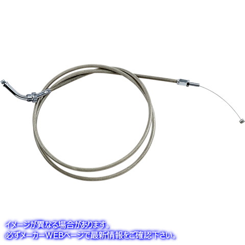 取寄せ アーマーコート編組ステンレス鋼ケーブル モーションプロ Throttle Cable - Push - VTX18 - Stainless Steel 62-0418 06500803
