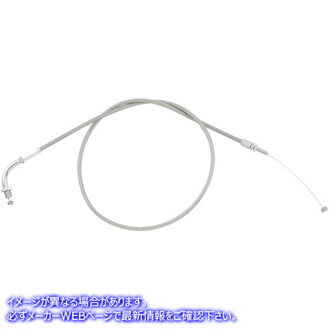 取寄せ アーマーコート編組ステンレス鋼ケーブル モーションプロ Throttle Cable - Pull - Honda - Stainless Steel 62-0309 MP620309