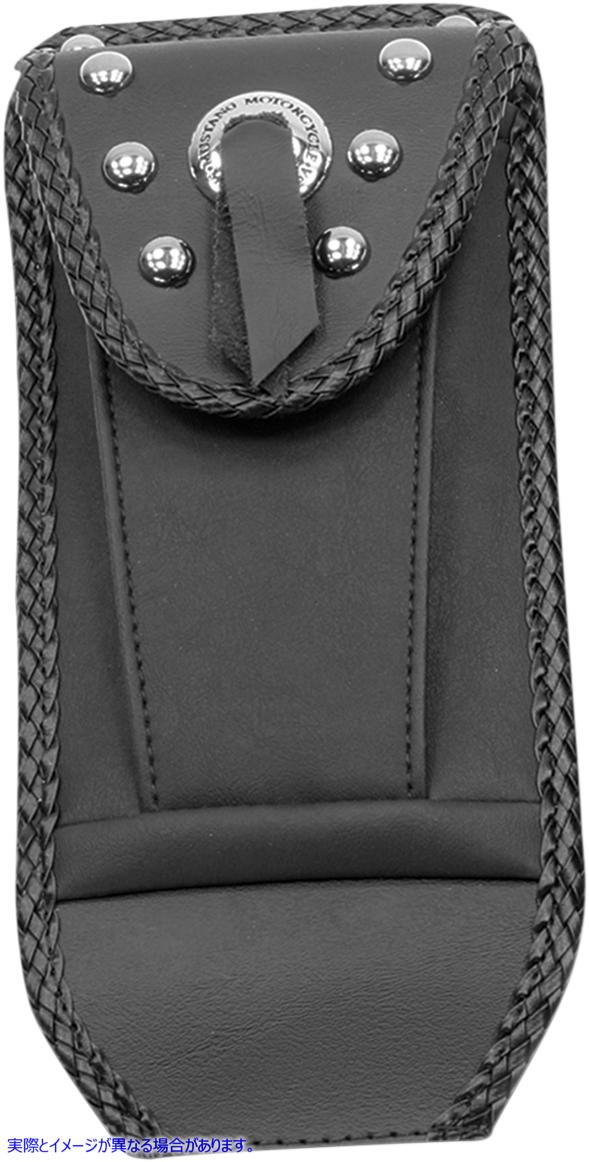 取寄せ ポーチ付きスタッズタンクビブ - ソフテイル マスタング Studded Tank Bib with Pouch - Softail 93309 07010507