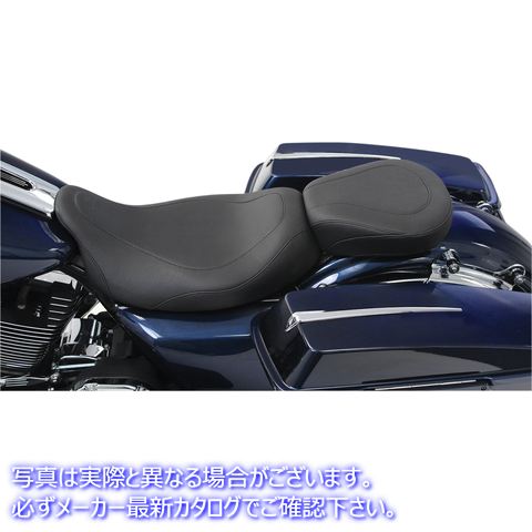 取寄せ シート - ワイドトリッパー ソロ - バックレストなし - スムース - ブラック - FL 08+ マスタング Seat - Wide Tripper? Solo - without Backrest - Smooth - Black - FL '08+ 76692 08010739