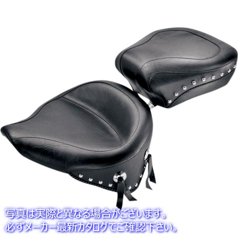 取寄せ ワイドスタッドソロシート - ソフテイル 84-99 マスタング Wide Studded Solo Seat - Softail '84-'99 75506 08020459
