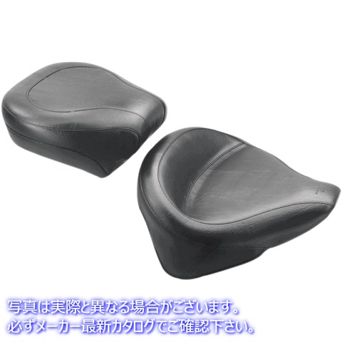 取寄せ ワイドヴィンテージソロシート - FLST 08-17 マスタング Wide Vintage Solo Seat - FLST '08-'17 76181 08020485