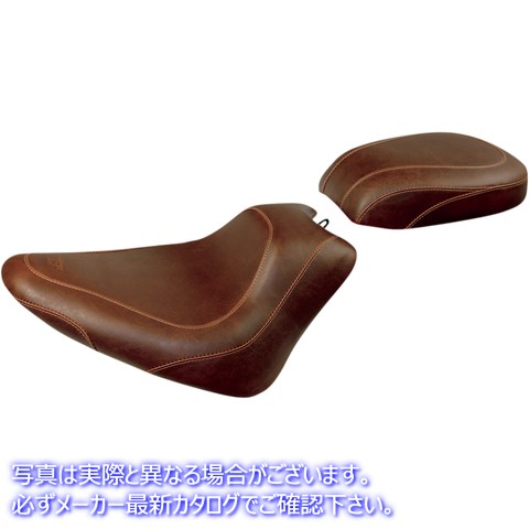 取寄せ シート - ワイドトリッパー ソロ - 背もたれなし - スムース - ブラウン マスタング Seat - Wide Tripper? Solo - without Backrest - Smooth - Brown 76764 08020771