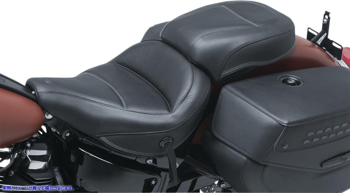 取寄せ Max Profile Solo ツーリングシート - ドライバーバックレストなし - ブラック - オリジナル - FLHC/FLDE マスタング Max Profile Solo Touring Seat - without Driver Backrest - Black - Original - FLHC/F 75880 08021061