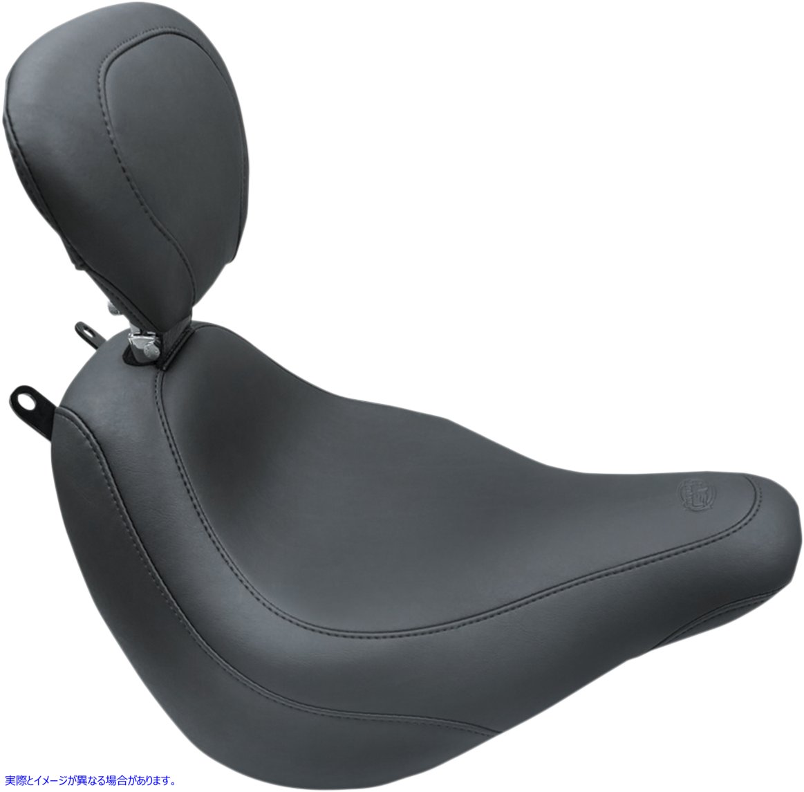 取寄せ ワイドトリッパーソロシート マスタング Seat - Wide Tripper? Solo - with Backrest - Smooth - Black 79332 08021078