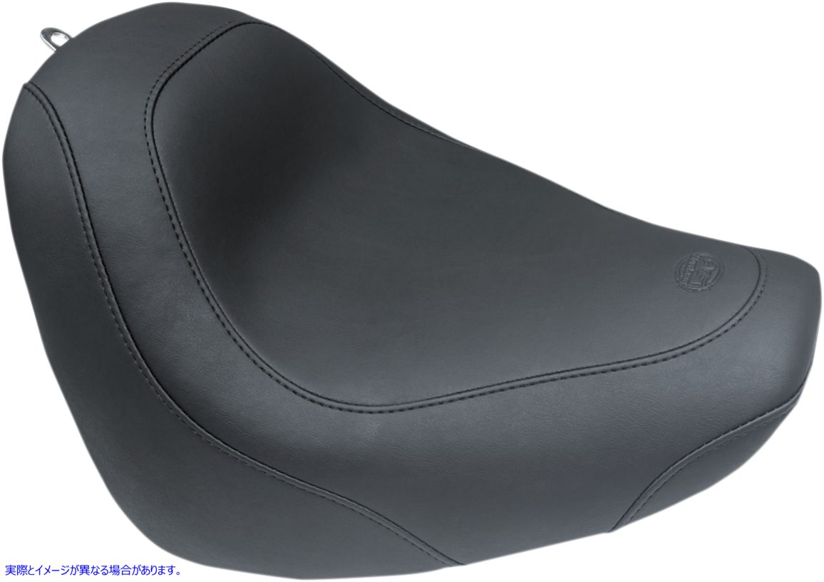 取寄せ シート - ワイドトリッパー ソロ - 背もたれなし - スムース - ブラック マスタング Seat - Wide Tripper? Solo - without Backrest - Smooth - Black 75704 08021081
