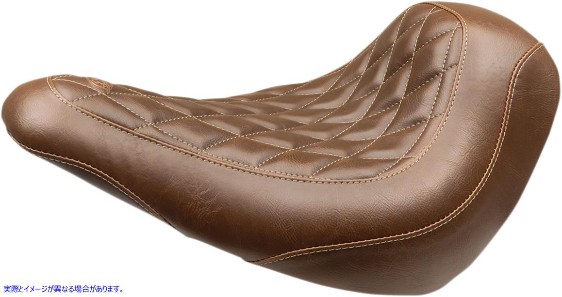 取寄せ シート - ワイドトリッパー ソロ - 背もたれなし - ダイヤモンド - ブラウン マスタング Seat - Wide Tripper? Solo - without Backrest - Diamond - Brown 83041 08021246