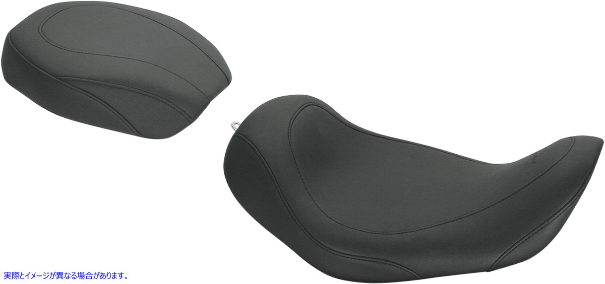 取寄せ シート - ワイドトリッパー ソロ - 背もたれなし - スムース - ブラック マスタング Seat - Wide Tripper? Solo - without Backrest - Smooth - Black 76700 08030391
