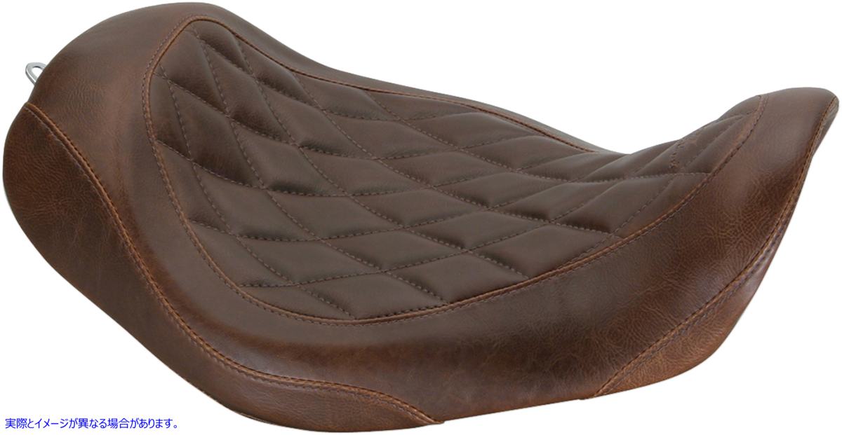 取寄せ シート - ワイドトリッパー ソロ - 背もたれなし - ダイヤモンド - ブラウン マスタング Seat - Wide Tripper? Solo - without Backrest - Diamond - Brown 76706 08030397
