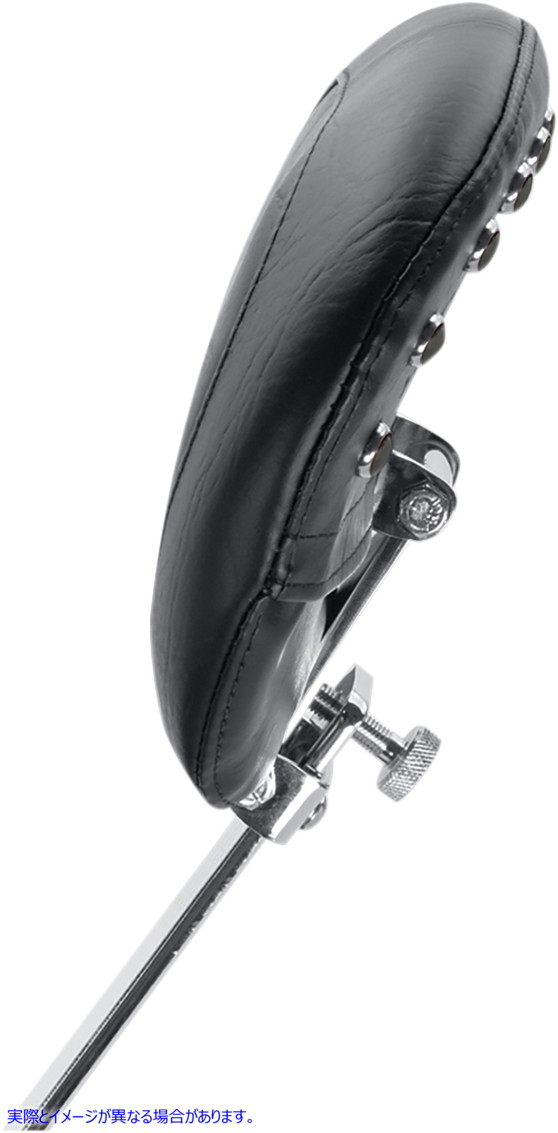 取寄せ 取り外し可能なドライバーバックレスト - ブラック - スタッズ付き マスタング Removable Driver Backrest - Black - Studded 79590 08220230