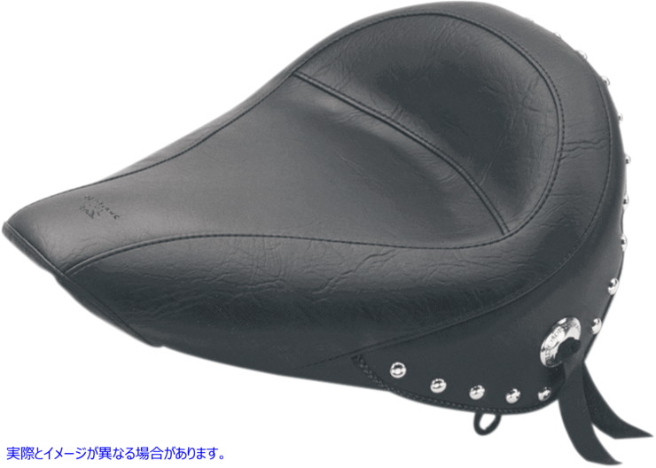 取寄せ スカート付きソロシート - ソフテイル 00-05 マスタング Skirted Solo Seat - Softail '00-'05 75084 DS900221