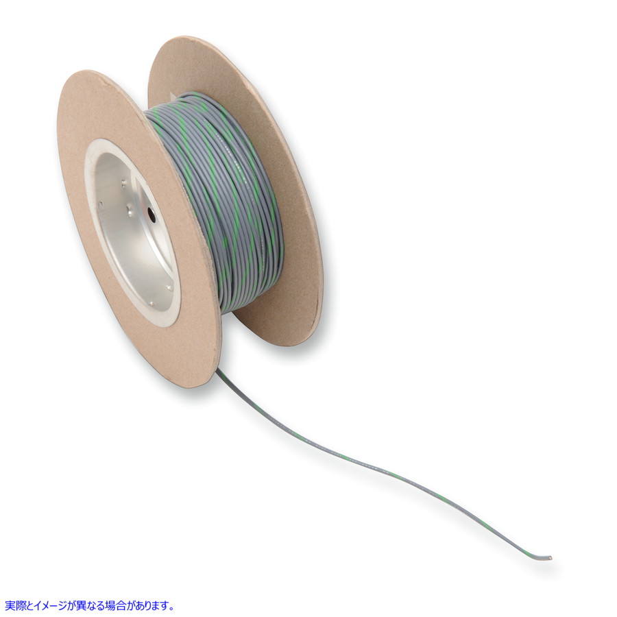 取寄せ 100フィートのワイヤースプール - 18ゲージ - グレー/グリーン ナムズ 100' Wire Spool - 18 Gauge - Gray/Green NWR-85-100 21200514