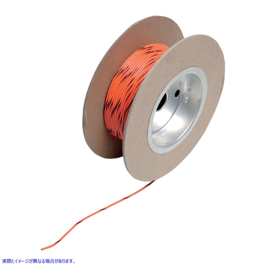 取寄せ 100フィートのワイヤースプール - 18ゲージ - オレンジ/ブラック ナムズ 100' Wire Spool - 18 Gauge - Orange/Black NWR-30-100 21200517