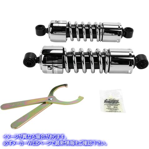 取寄せ 412シリーズショック - 11インチ - 標準 - クローム - ダイナ プログレッシブ サスペンション 412 Series Shock - 11 - Standard - Chrome - Dyna 412-4037C DS310061