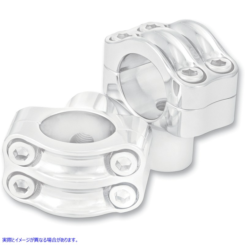 取寄せ ライザー - 4ボルト - 1-1/2インチ x 1-1/4インチ - クローム RSD ローランドサンズデザイン Risers - Four-Bolt - 1-1/2 x 1-1/4 - Chrome 0208-2051-CH 06020544