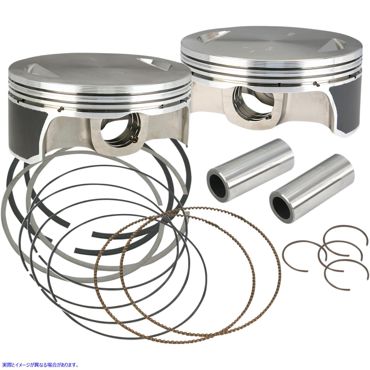 取寄せ ホットセットアップキット用の鍛造ピストンキット エスアンドエス サイクル Piston Kit - Standard 106-3491A 09103657