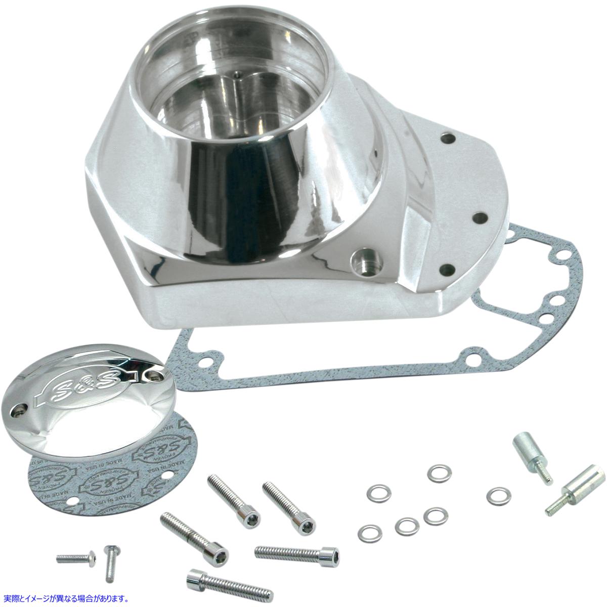 取寄せ ビレットカムカバーキット エスアンドエス サイクル Cam Cover - Chrome - Big Twin 106-4211 09400939