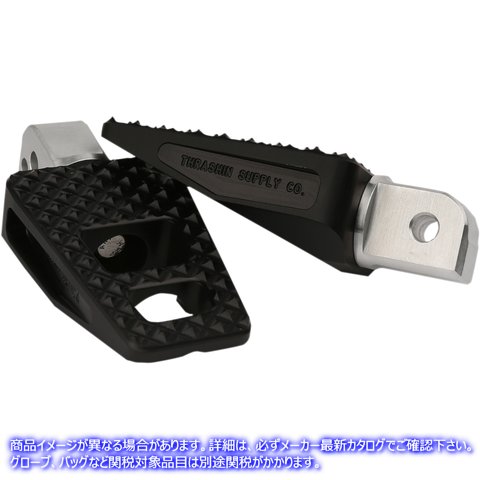 取寄せ リア P-54 フットペグ - ブラック - ソフテイル スラッシン サプライ Rear P-54 Foot Pegs - Black - Softail TSC-2027-1 16201761