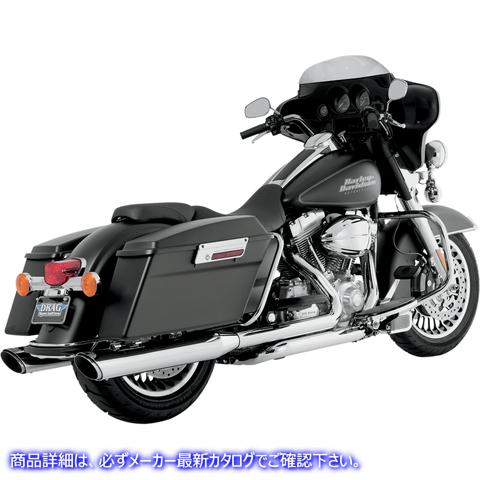 取寄せ ツインスラッシュスリップオンマフラー バンス アンド ハインズ Twin Slash Muffler - Chrome 16763 18010392