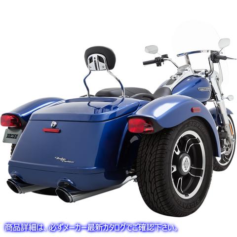 取寄せ 4 ツインスラッシュスリップオンマフラー バンス アンド ハインズ Chrome Mufflers - Freewheeler 16798 18010858