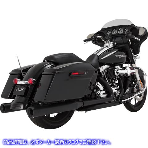 取寄せ 4 エリミネーター400スリップオンマフラー バンス アンド ハインズ 4 Eliminator Mufflers - Black 46703 18010900