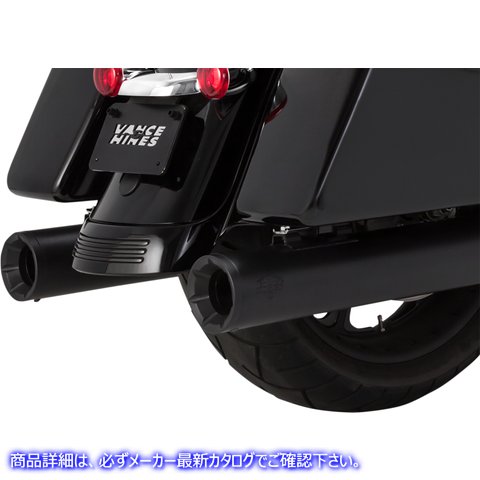 取寄せ 4 エリミネーター400スリップオンマフラー バンス アンド ハインズ 4 Eliminator Mufflers - Black 46714 18011067